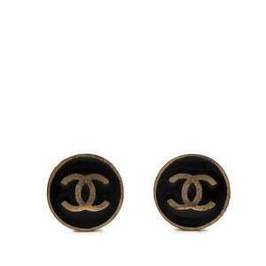 Chanel Cc Logo Clip-On Earrings Gold- #248895C56B